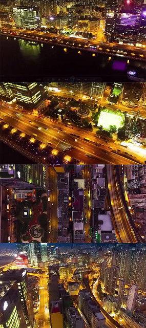 城市的夜晚视频素材,繁华与宁静的交织